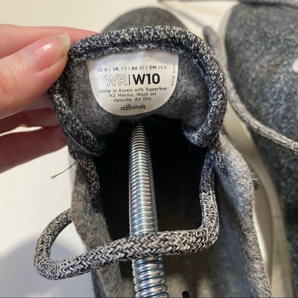 Allbirds Gray Wool Womens Wool Runner Sneakers - Picture 6 of 6
